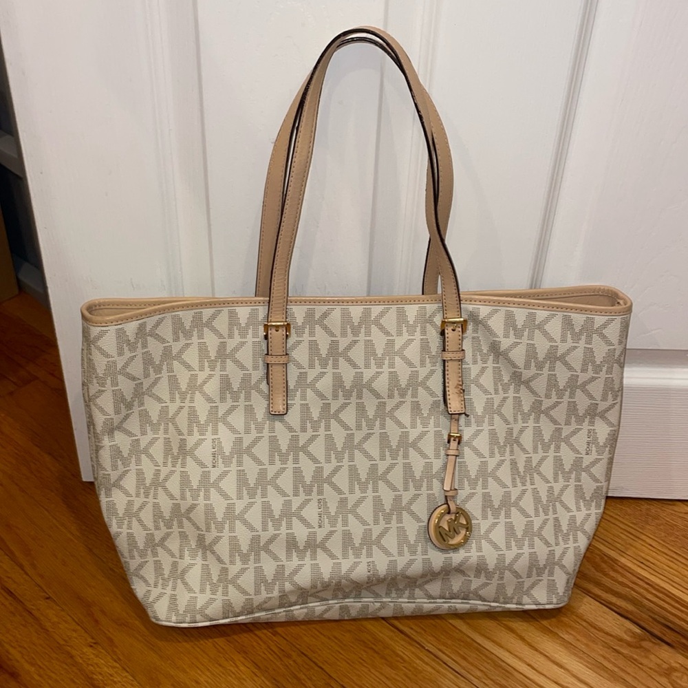 Michael Kors white tote